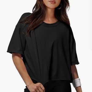 XIEERDUO Oversized Crop Top